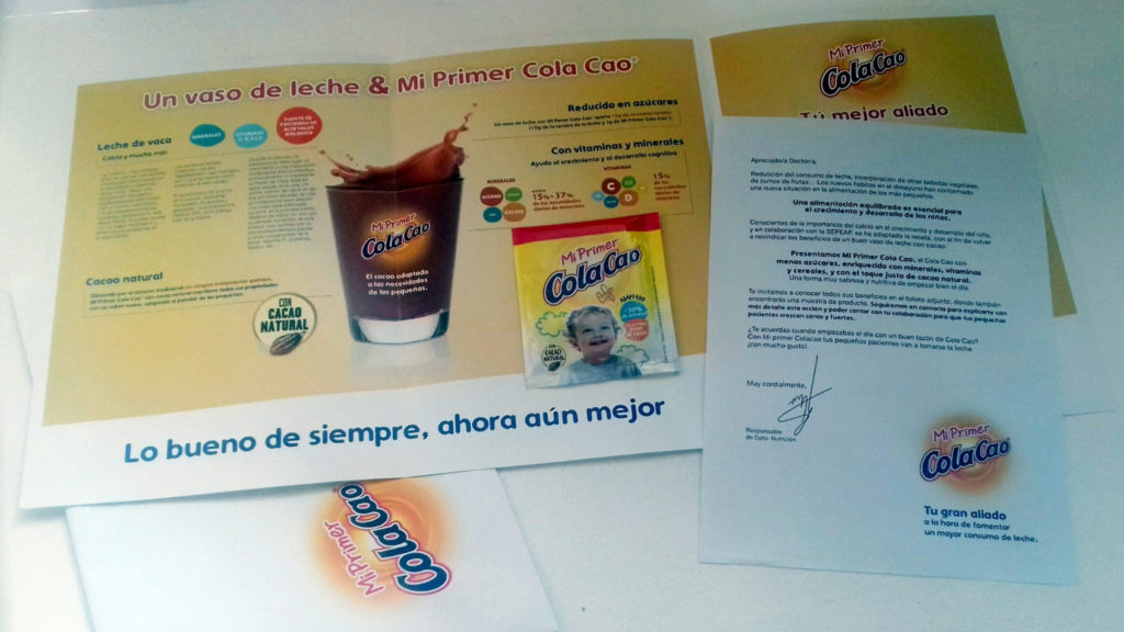 ENVÍO DE MUESTRA DE NUEVO PRODUCTO NUTRICIONAL PARA DARLO A CONOCER